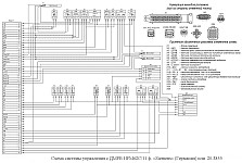 Схема системы управления двигателем ЗМЗ-409 с датчиком массового расхода воздуха ДМРВ Siemens HFM62С/11 или 20.3855