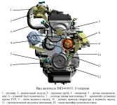 Внешний вид бензинового двигателя ЗМЗ-409051.10 ZMZ PRO спереди