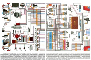 Схема электрооборудования ВАЗ-21213 Лада Нива, номера выводов колодок и разъемов