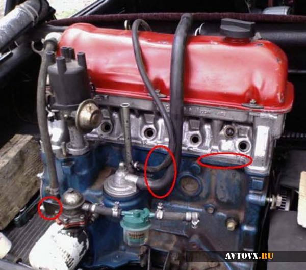 Сборка элементов двигателя ВАЗ 2106