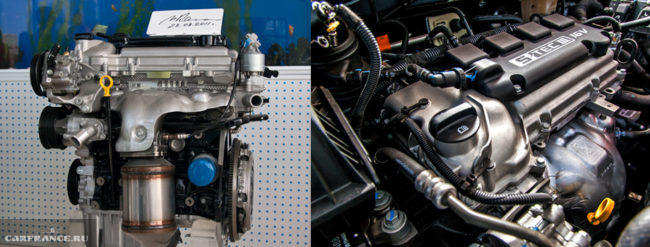 Бензиновый 16-клапанный двигатель GM Powertrain S-Tec III Шевроле Кобальт под капотом