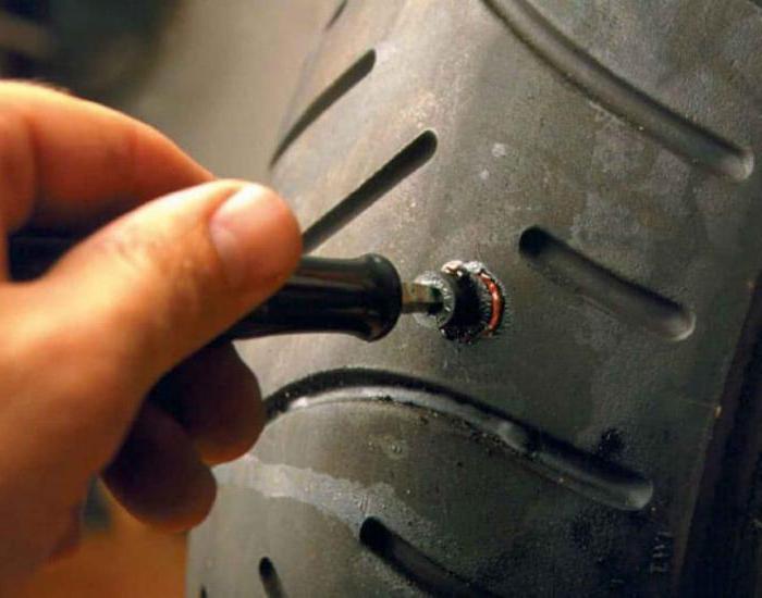 ремонт бокового пореза бескамерной шины 