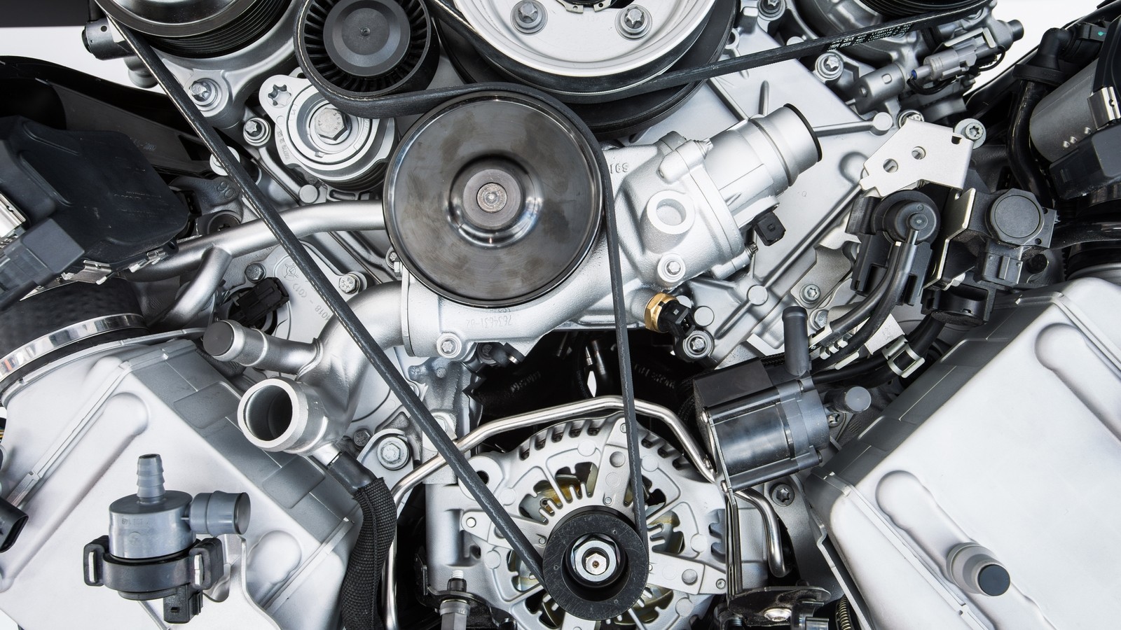 Car Engine — Modern powerful car engine(motor unit — clean and s