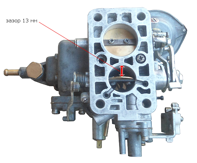 зазор в 13 мм