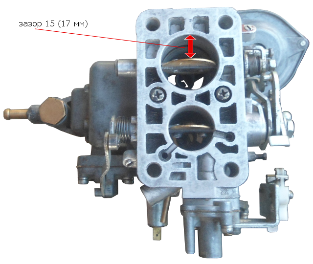 зазор 15-17 мм