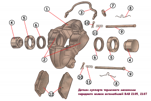 суппорт ВАЗ 2105, 2107